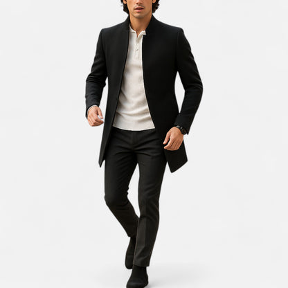 Abrigo Hombre de Lana Corte Clásico Elegante