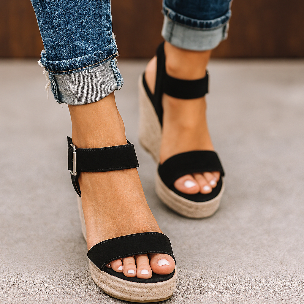 Sandalias Mujer de Cuña con Tiras Primavera - Mavetta