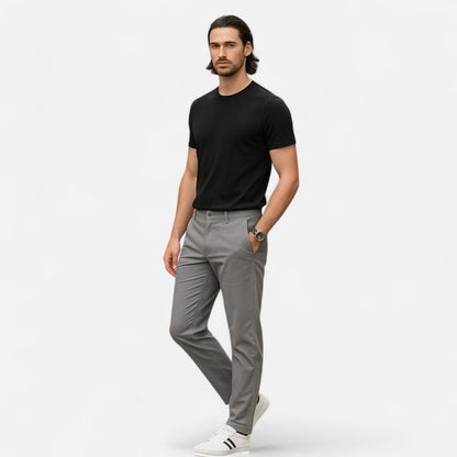 Pantalones Chino Hombre Algodón Comodos Corte Clasico