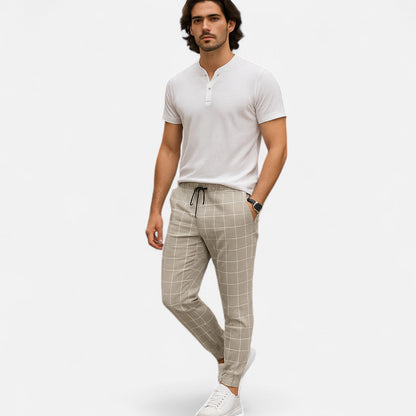 Pantalones Casual Hombre Algodón Comodos Corte Recto