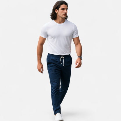 Pantalones Hombre Elastico Confort Ajuste Moderno