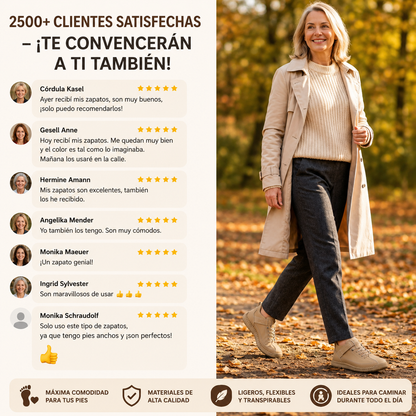 Zapatos ortopédicos mujer cómodos sin dolor