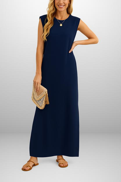 Vestido largo mujer fluido antiarrugas ligero verano viaje