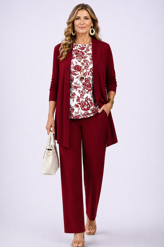 Conjunto Mujer Tres Piezas Comodo Casual - Mavetta