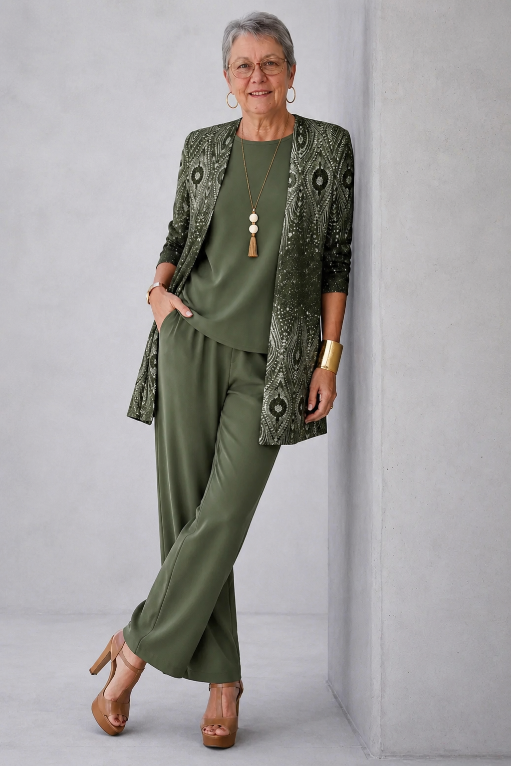 Conjunto Mujer de Tres Piezas Casual - Mavetta