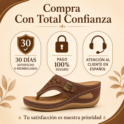 Sandalias Mujer Confort Ajuste Cómodo Uso Diario