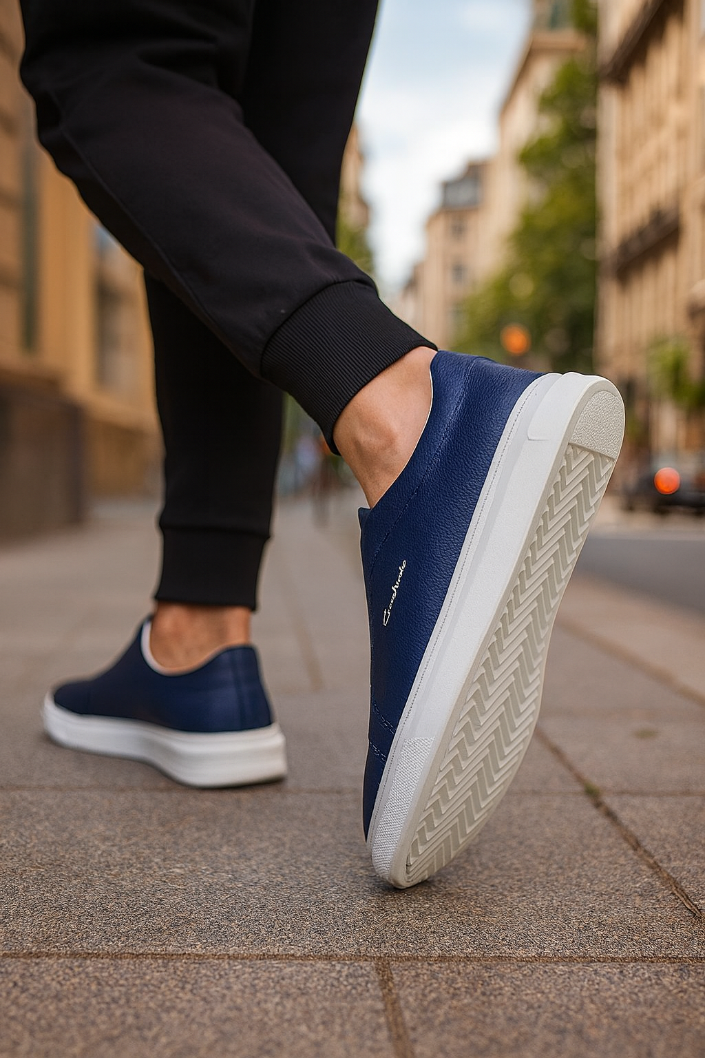 Zapatos Slip-On Hombre Cuero Suave Confortables