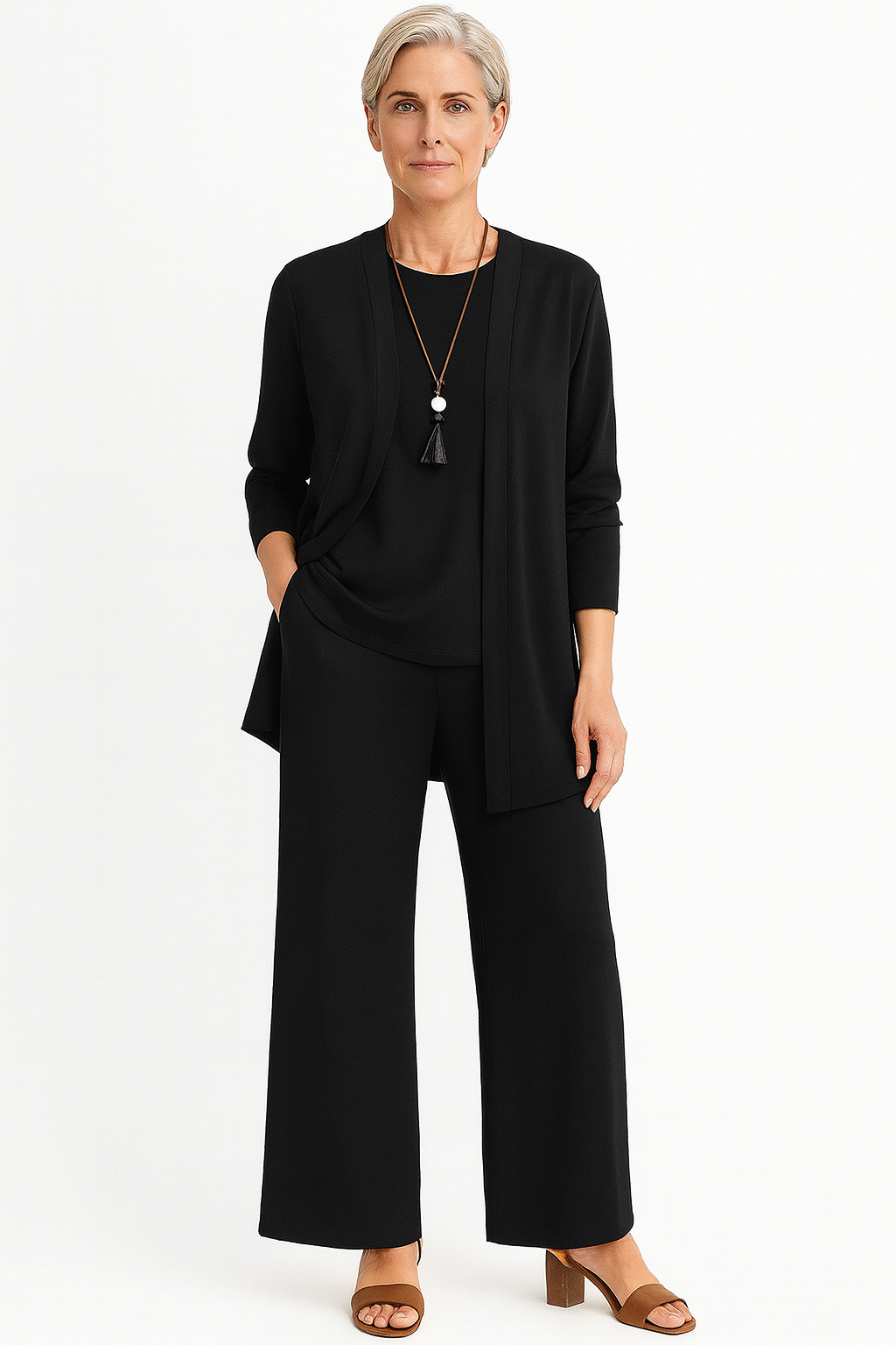 Conjunto Mujer de Pana Elegante Ajuste Clásico