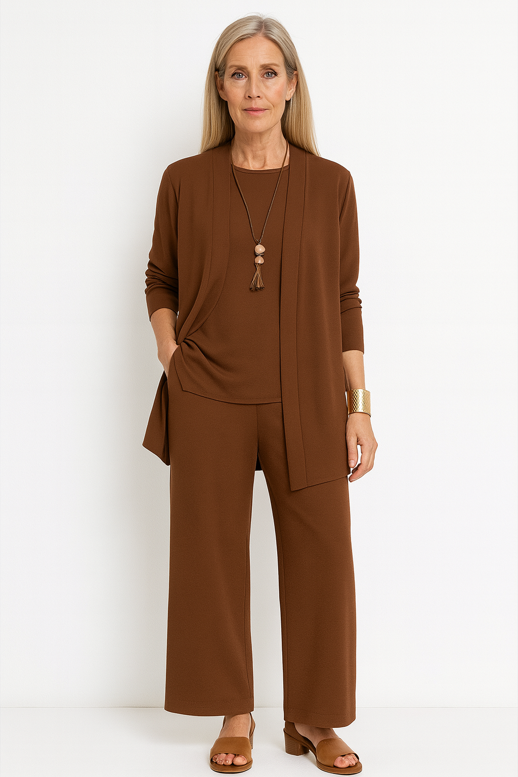 Conjunto Mujer de Pana Elegante Ajuste Clásico