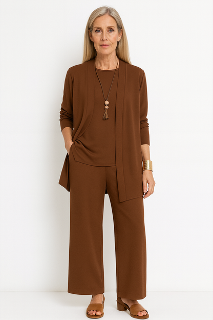 Conjunto Mujer de Pana Elegante Ajuste Clásico