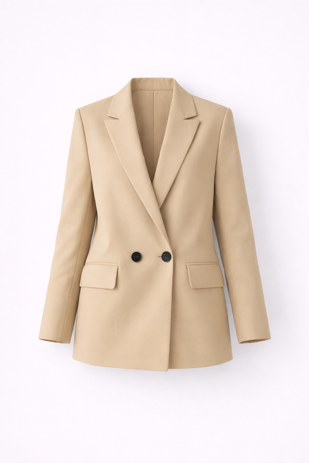 Blazer Mujer Corte Sastre Cruzado Botonadura Doble Oversize