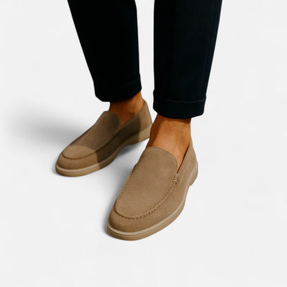 Mocasines Hombre de Ante Clásicos Ajuste Cómodo