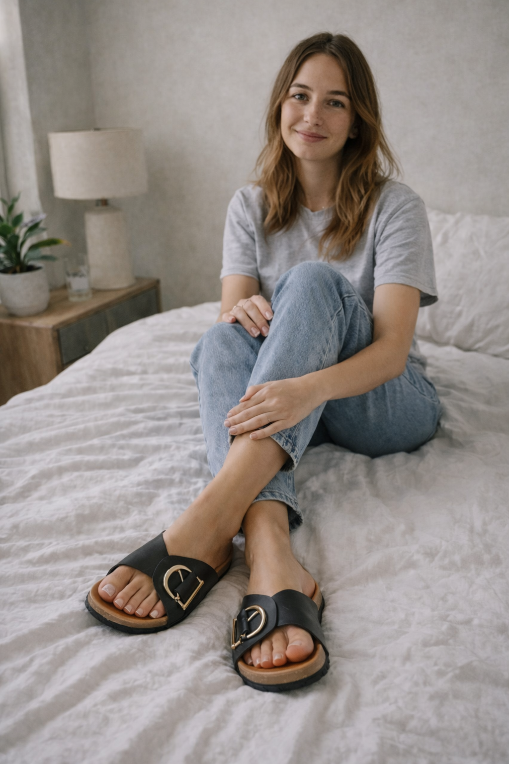 Sandalias mujer con hebilla diseño abierto - Mavetta