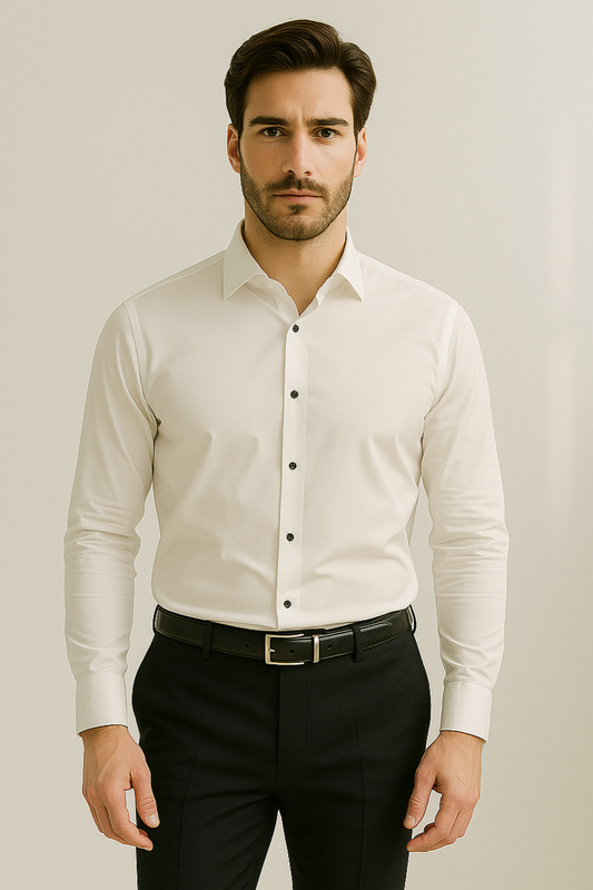 Camisa Hombre Algodón Elástica Sin Arrugas - Mavetta