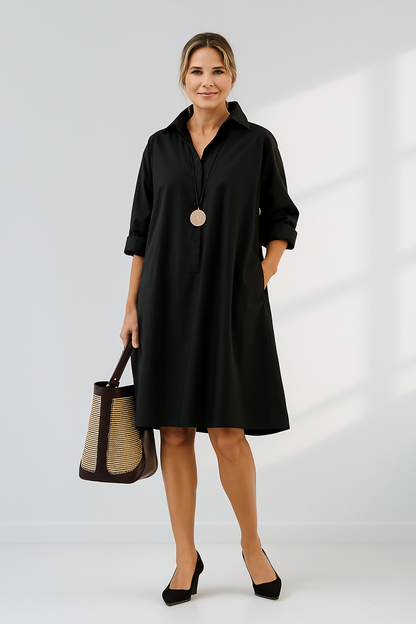 Vestido camisero mujer oversize ajuste holgado - Mavetta