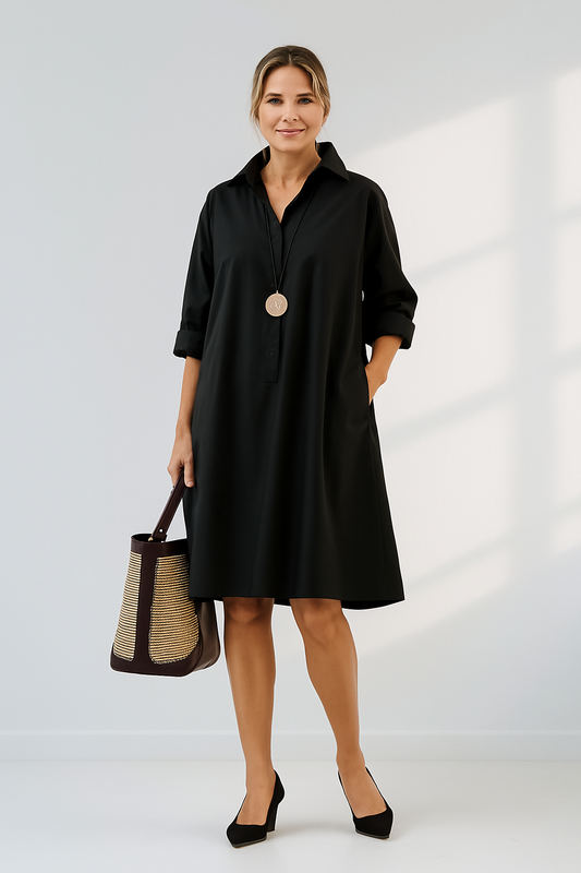 Vestido camisero mujer oversize ajuste holgado - Mavetta