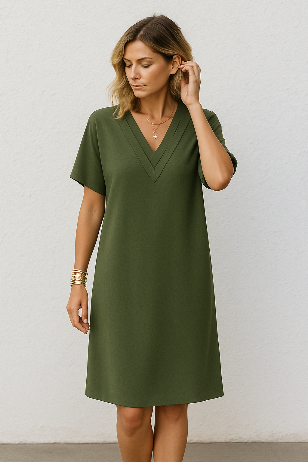 Vestido verano mujer Escote en V ligero - Mavetta