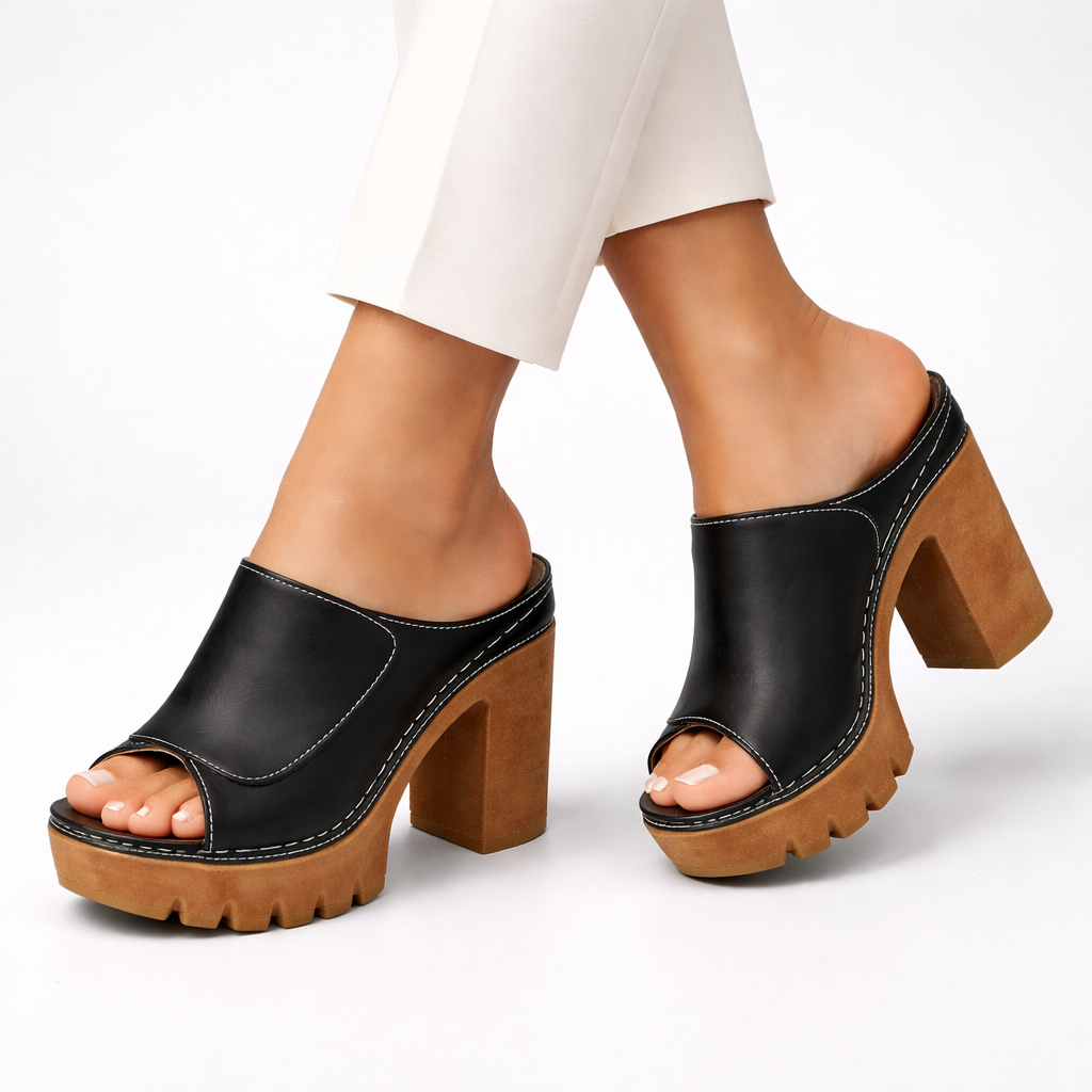 Tacones Mujer con Plataforma y Diseño Elegante
