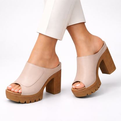 Tacones Mujer con Plataforma y Diseño Elegante