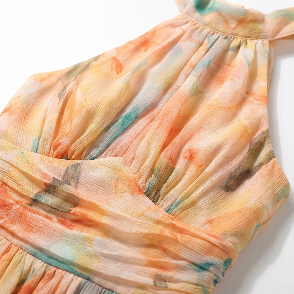 Vestido Maxi Mujer de Corte Halter