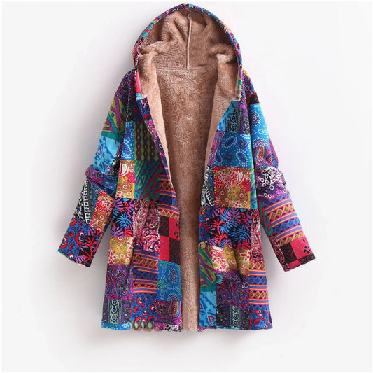 Chaqueta polar mujer con estampado alegre y diseño cómodo - Mavetta