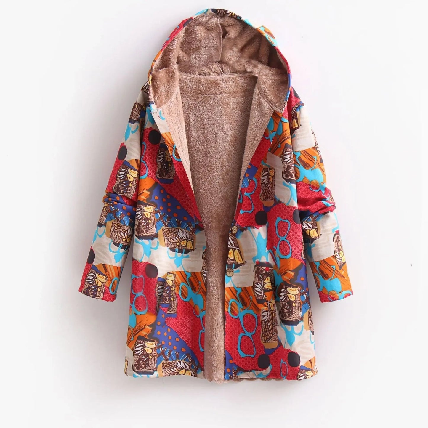 Chaqueta polar mujer con estampado alegre y diseño cómodo