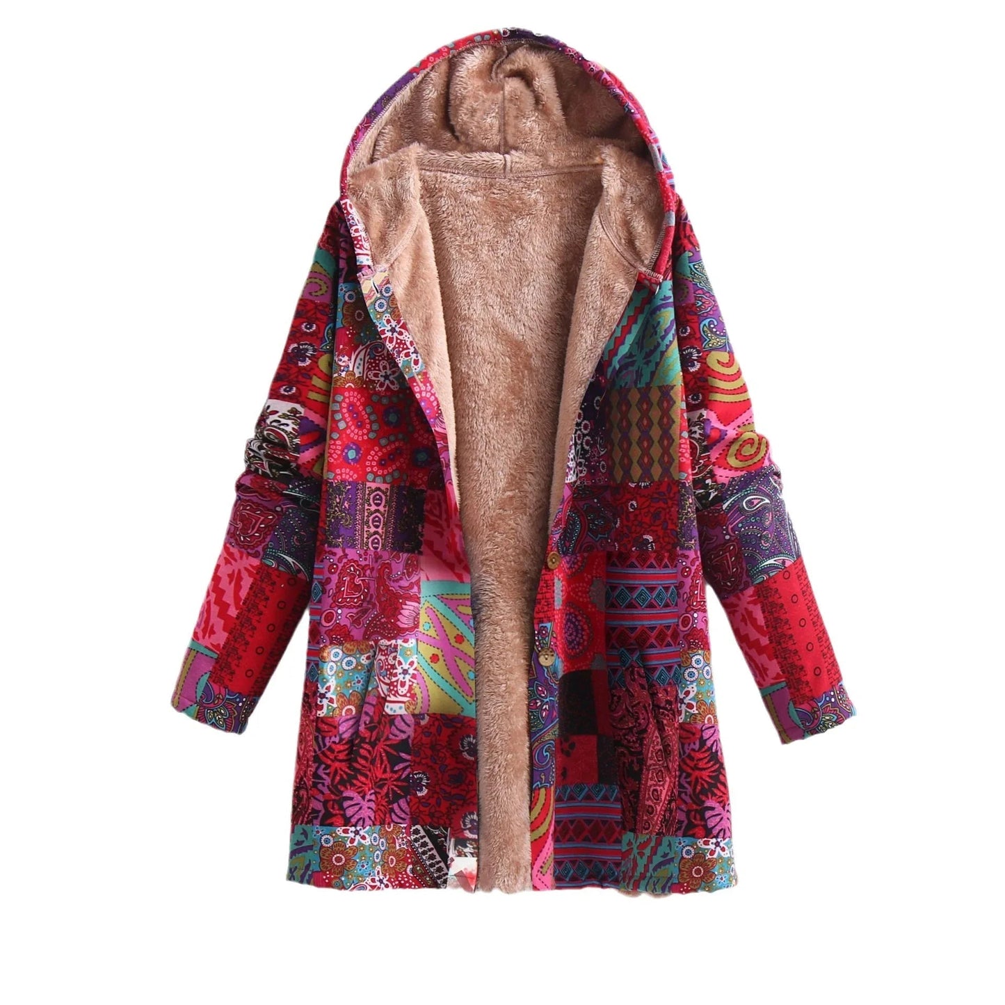 Chaqueta polar mujer con estampado alegre y diseño cómodo