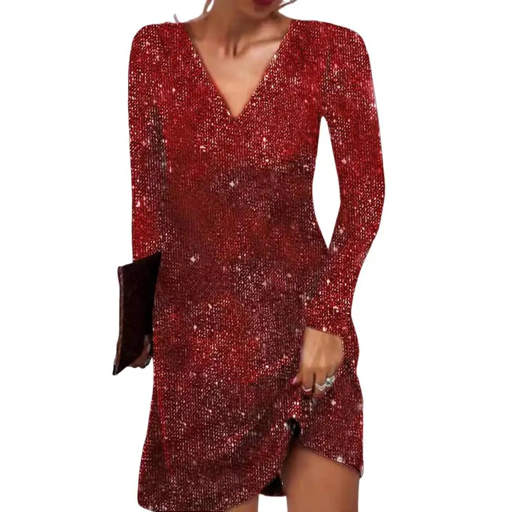 Vestido Cruzado Mujer Escote en V Corte Favorecedor