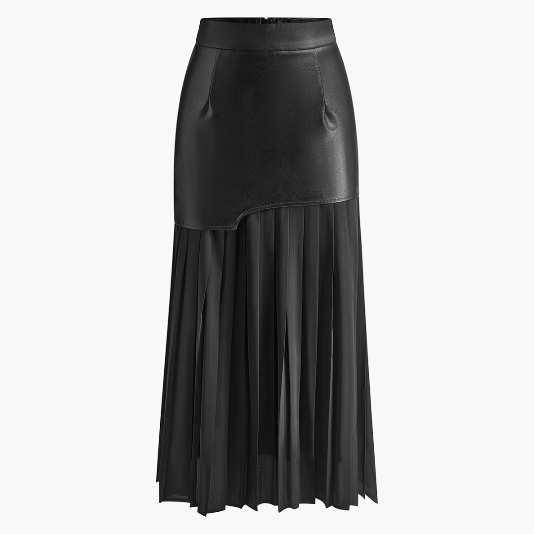 Falda Midi Mujer Asimétrica Tejido Ligero Verano