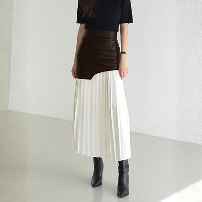 Falda Midi Mujer Asimétrica Tejido Ligero Verano