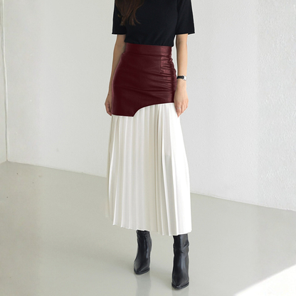 Falda Midi Mujer Asimétrica Tejido Ligero Verano