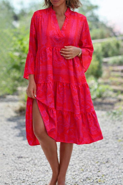 Vestido Midi Mujer Bohemio Casual Corte Holgado - Mavetta