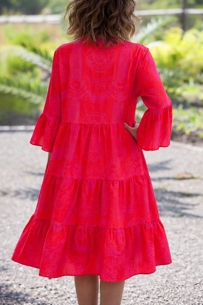 Clara | Vestido Midi Bohemio Casual de Corte Holgado para Mujer 2