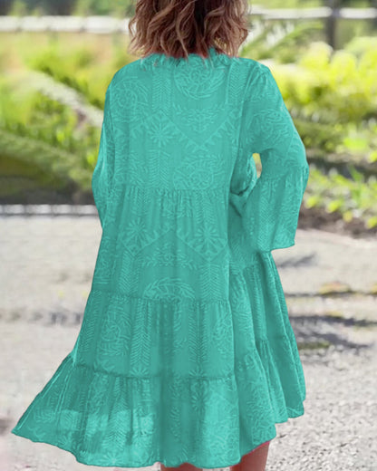 Clara | Vestido Midi Bohemio Casual de Corte Holgado para Mujer 3