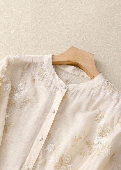 Blusa Mujer de Tela Ligera Estampado Floral Ajuste Moderno