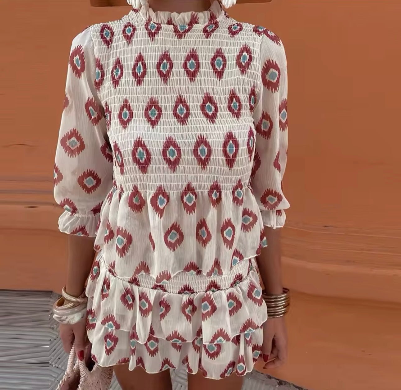 Claudia | Minivestido Corte A con Estampado Floral para Mujer Ideal para Verano 1