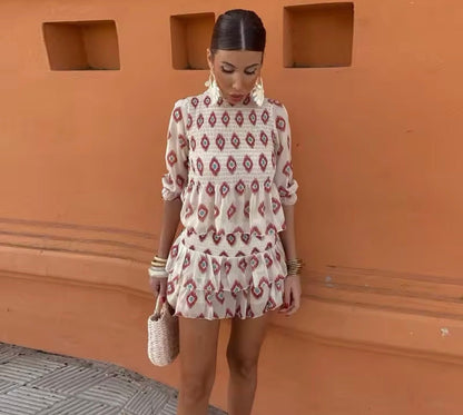Claudia | Minivestido Corte A con Estampado Floral para Mujer Ideal para Verano 3