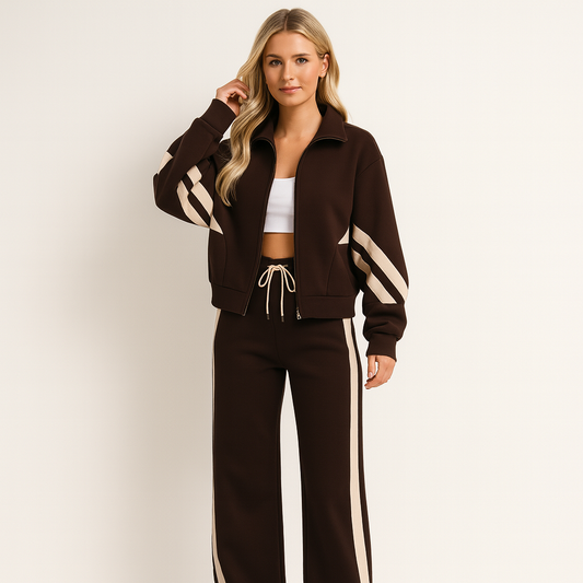 Conjunto chándal mujer de dos piezas chaqueta cremallera pantalón - Mavetta