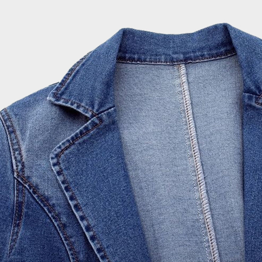 Blazer Mujer de Tela Estructurada Estilo Moderno