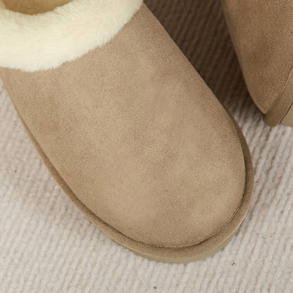 Zapatillas de casa mujer cálidas suela gruesa