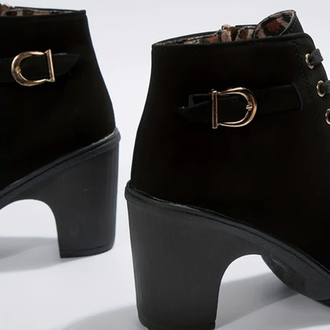 Botines mujer de piel diseño elegante