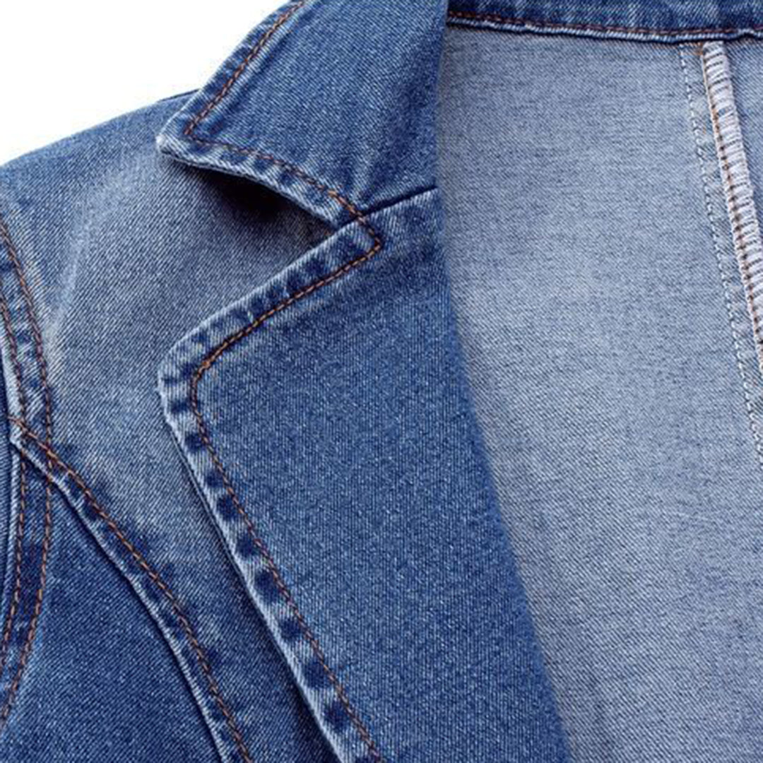 Blazer Mujer de Tela Estructurada Estilo Moderno