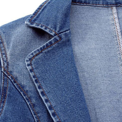 Blazer Mujer de Tela Estructurada Estilo Moderno