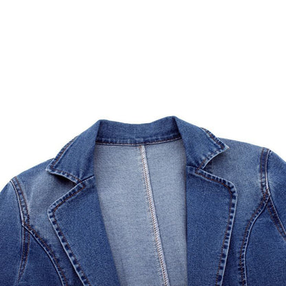 Blazer Mujer de Tela Estructurada Estilo Moderno