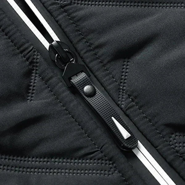 Chaqueta Acolchada Hombre con Capucha y Cremallera Ajuste Regular