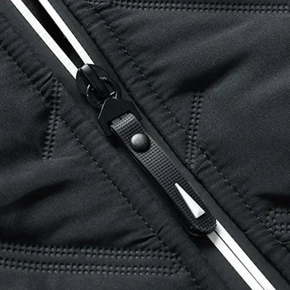 Chaqueta Acolchada Hombre con Capucha y Cremallera Ajuste Regular