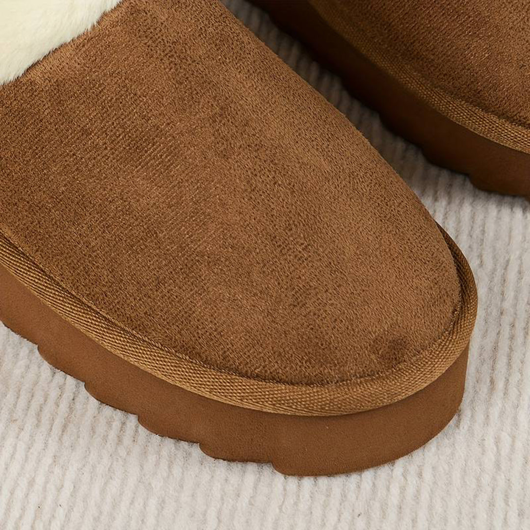 Zapatillas de casa mujer cálidas suela gruesa