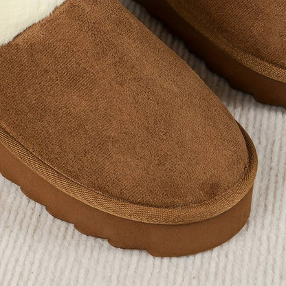 Zapatillas de casa mujer cálidas suela gruesa