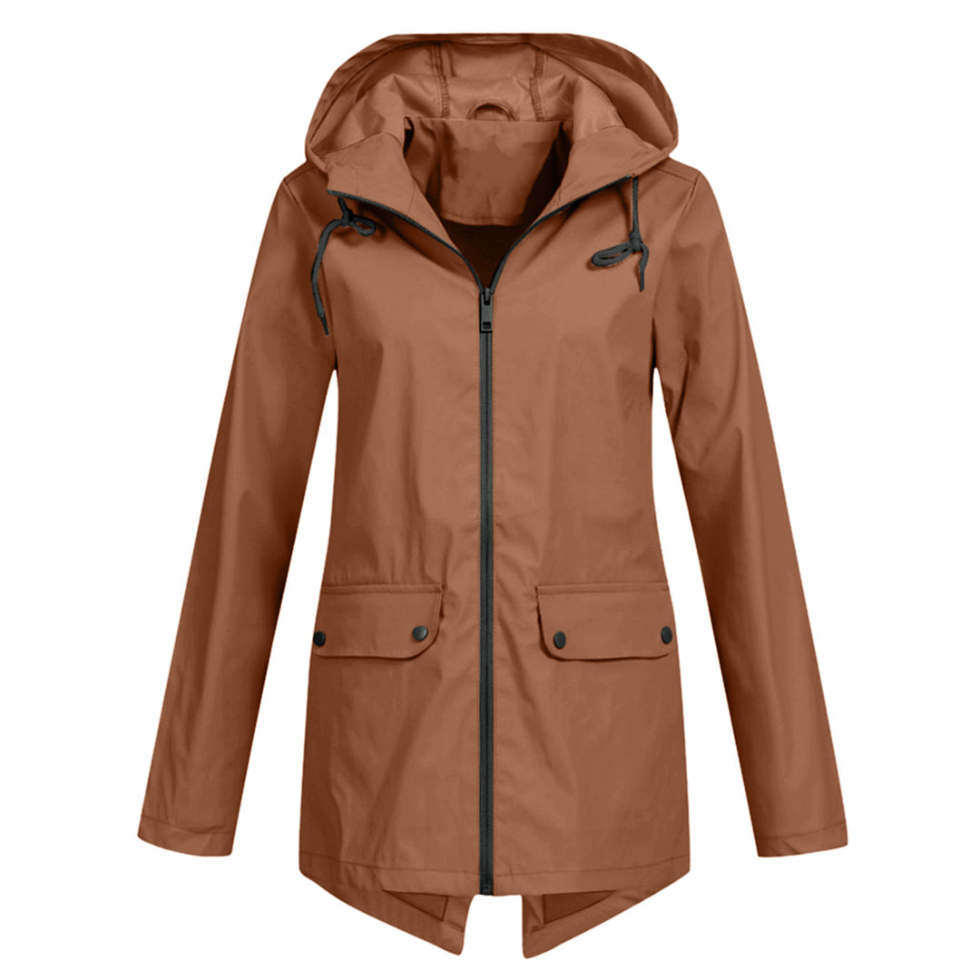 Impermeable Mujer Moderno Ajuste Elegante