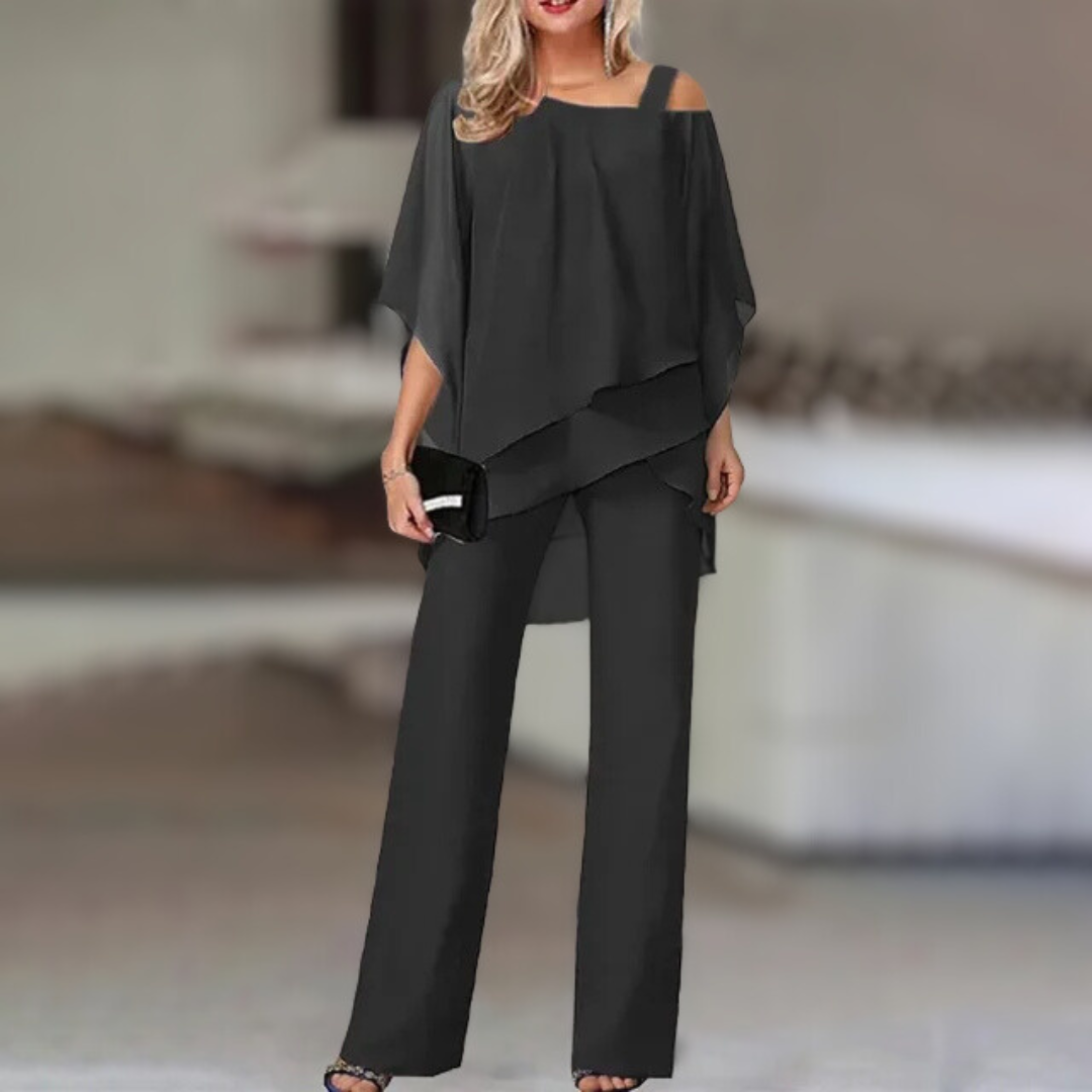 Conjunto Mujer Fluido Versátil para Cócteles y Fiestas